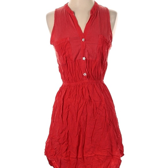 Splendid Red Mini Dress Vibrant and Stylish - Picture 1 of 3